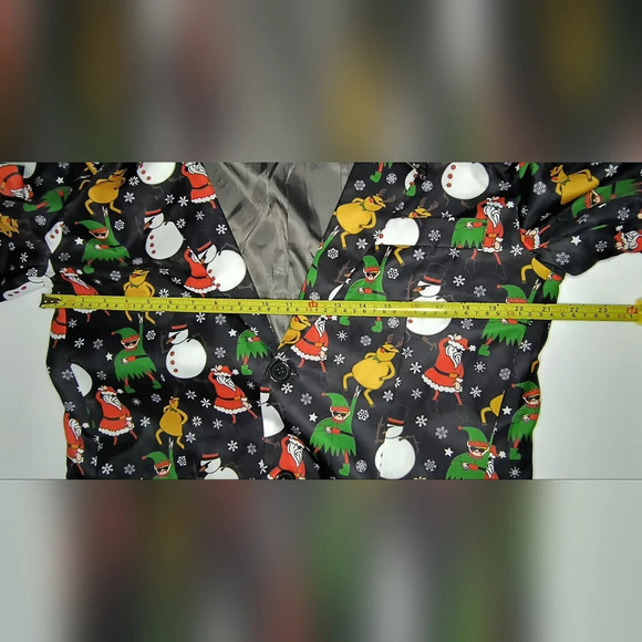 You Look Ugly Today Men's Christmas Festive Holiday Suit W/ Matching Tie, S, NWT - Picture 9 of 15